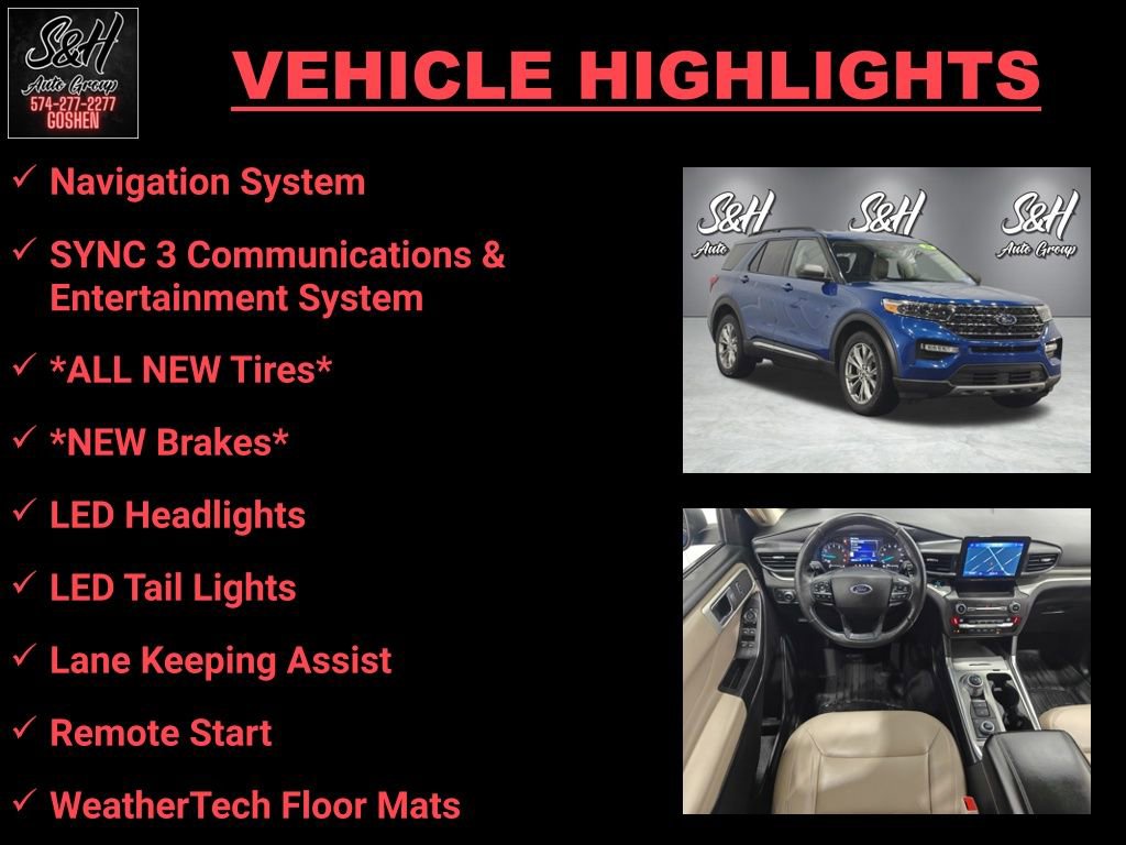 Used 2020 Ford Explorer XLT w/ Equipment Group 202A image 3