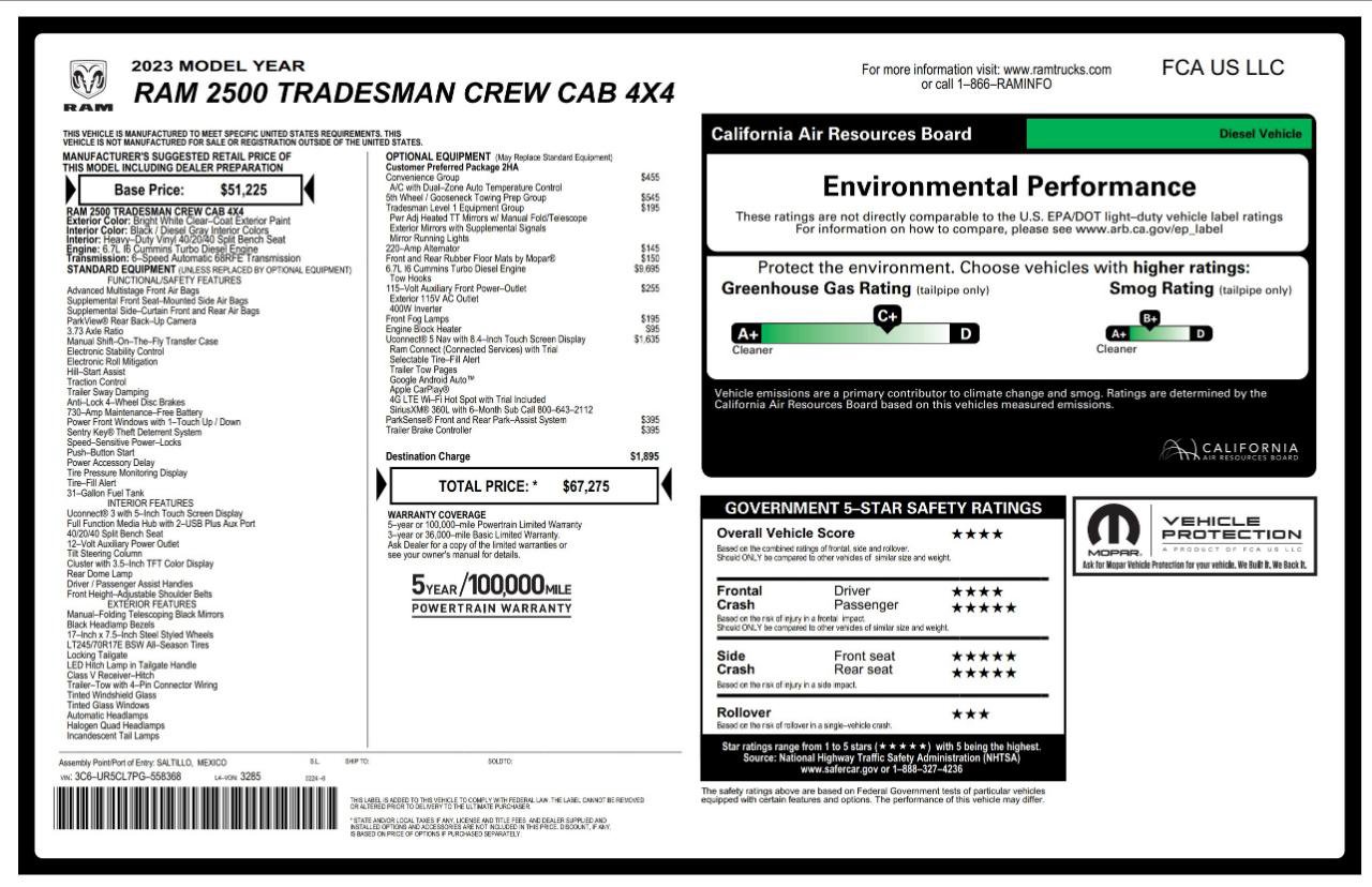 Used 2023 RAM 2500 Tradesman AWD/4WD image 4