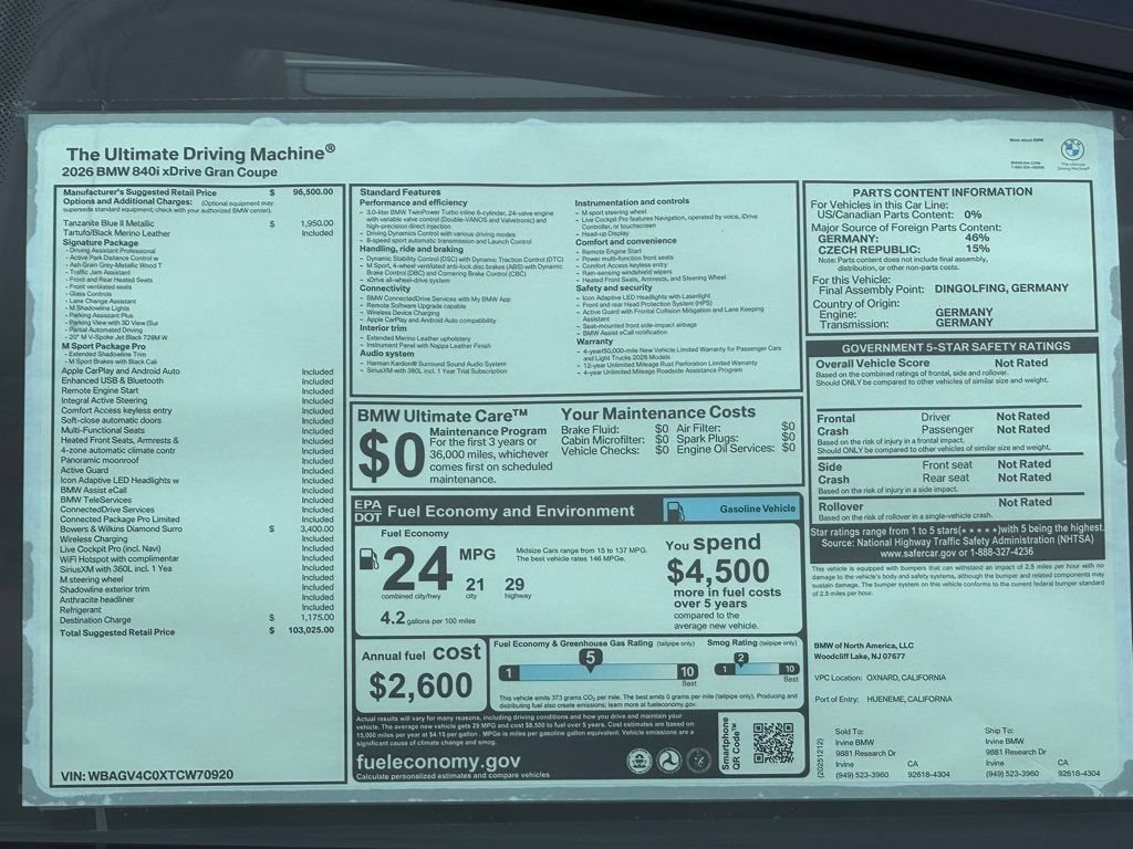 New 2026 BMW 840i xDrive AWD/4WD image 13