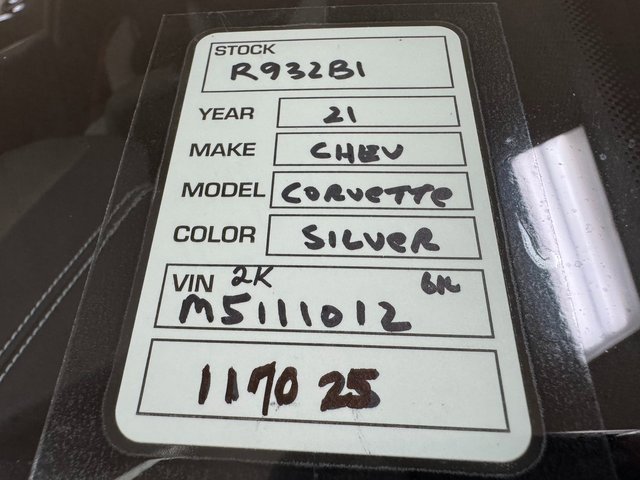 Used 2021 Chevrolet Corvette Stingray Preferred Cpe w/ Z51 Performance Package image 31