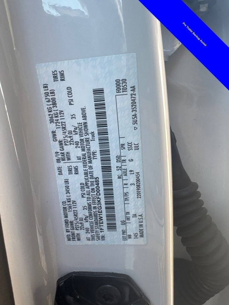 Used 2019 Ford F150 Limited w/ Trailer Tow Package AWD/4WD image 12