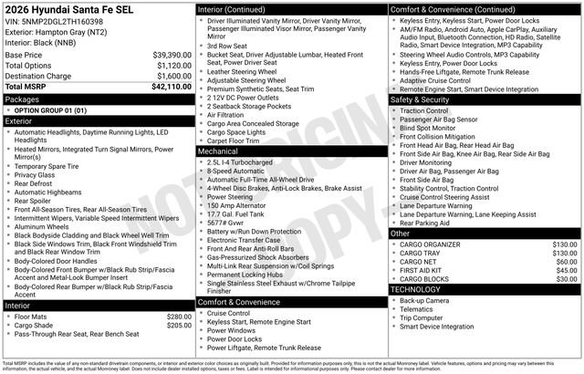 New 2026 Hyundai Santa Fe SEL AWD/4WD image 38