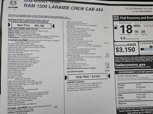 New 2026 RAM 1500 Laramie w/ Night Edition image 18