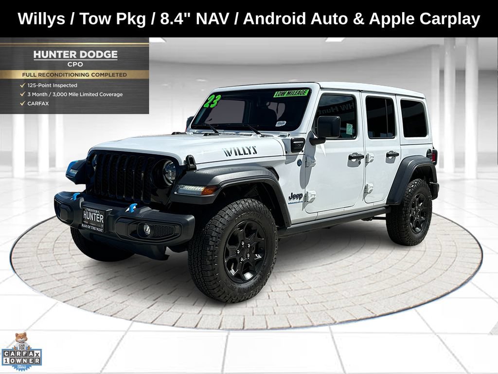 Certified 2023 Jeep Wrangler Unlimited w/ Sun & Screen Package AWD/4WD image 1