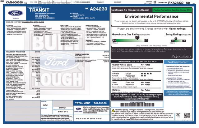 Used 2024 Ford Transit 350 148 Medium Roof AWD w/ Upfitter Package image 28