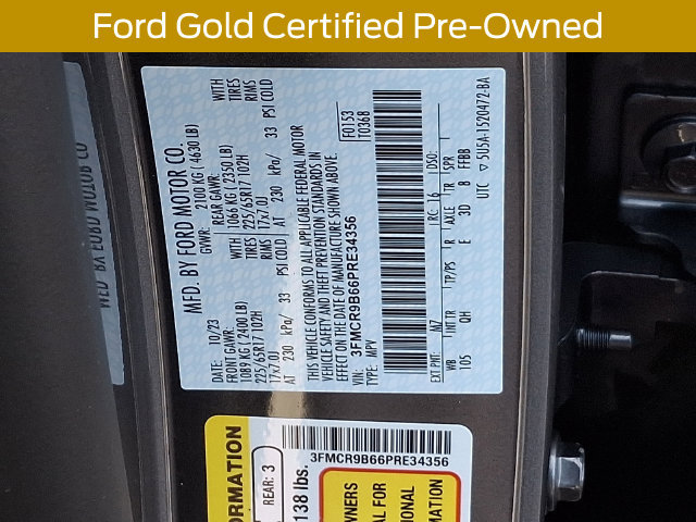 Certified 2023 Ford Bronco Sport Big Bend w/ Convenience Package AWD/4WD image 29