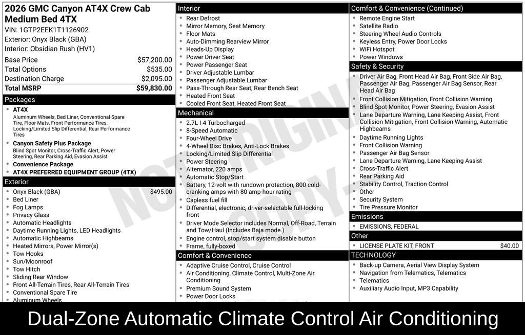 New 2026 GMC Canyon AT4X AWD/4WD image 7