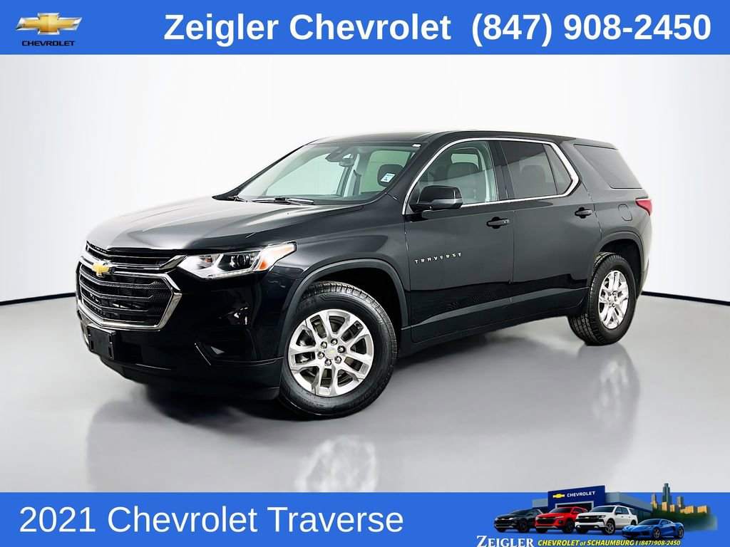 Used 2021 Chevrolet Traverse LS AWD/4WD image 1
