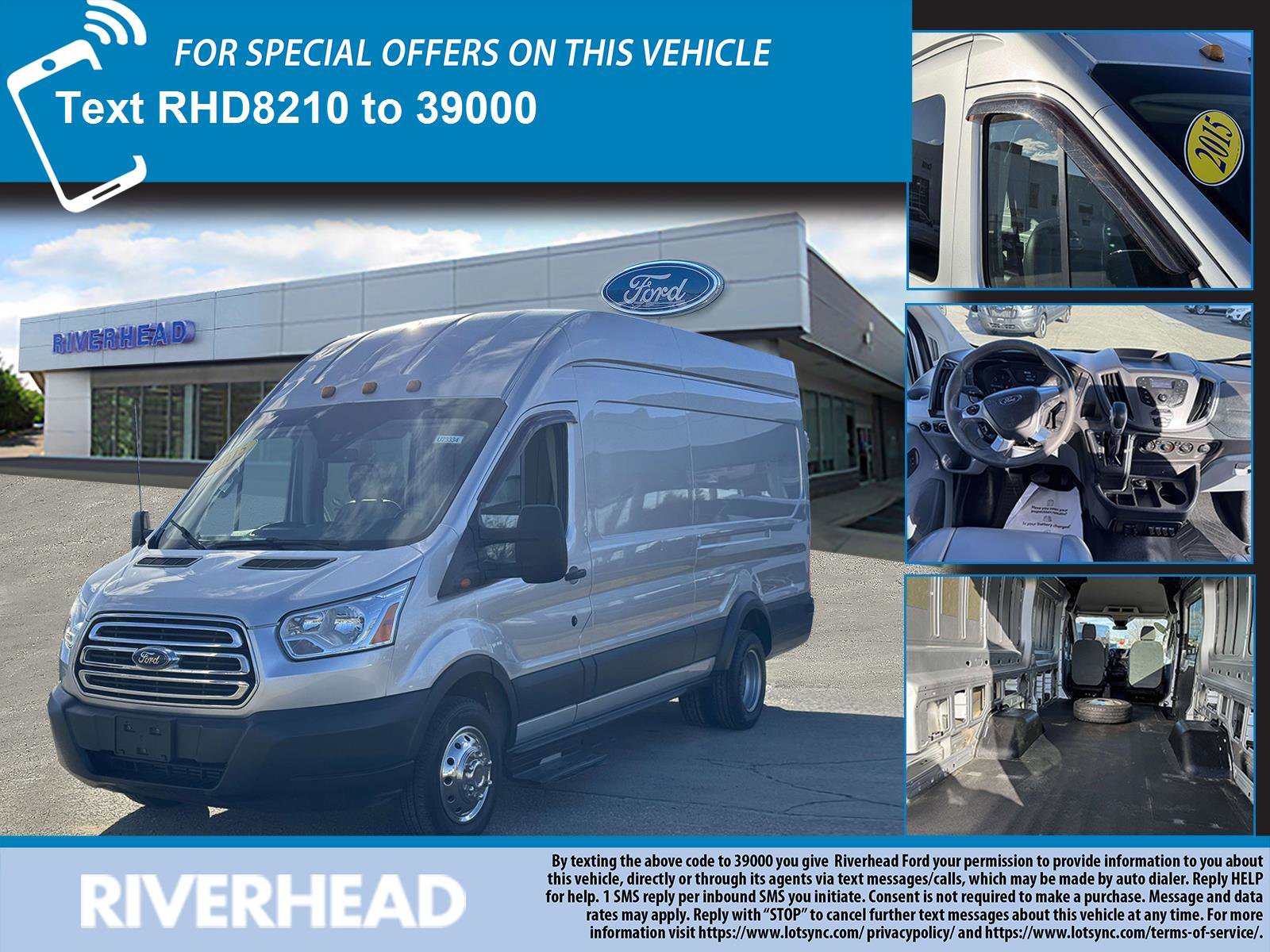 Used 2015 Ford Transit 350 148 High Roof Extended DRW image 1