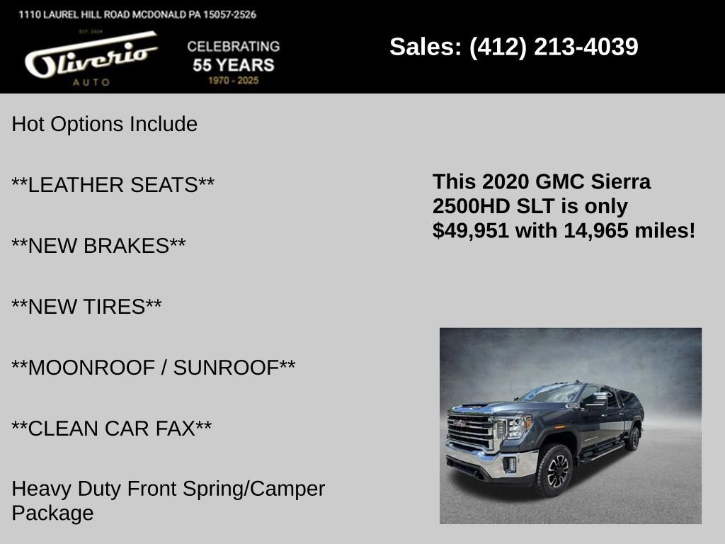 Used 2020 GMC Sierra 2500 SLT w/ SLT Convenience Package AWD/4WD image 5