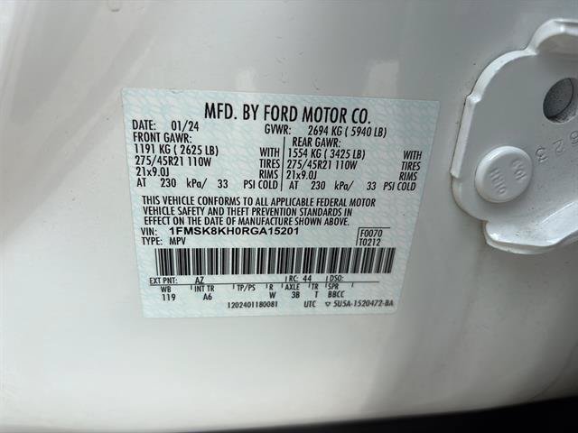 Certified 2024 Ford Explorer ST-Line w/ Class IV Trailer Tow Package AWD/4WD image 21