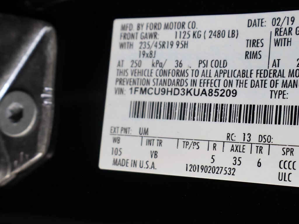 Used 2019 Ford Escape SEL AWD/4WD image 43