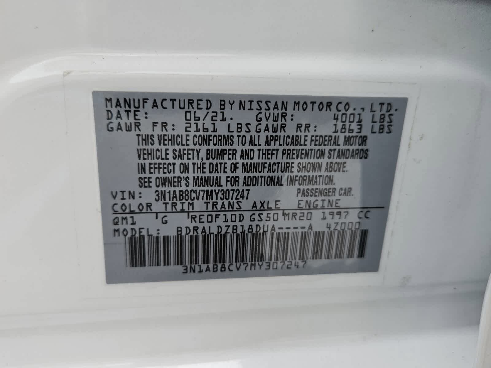 Used 2021 Nissan Sentra SV FWD image 7