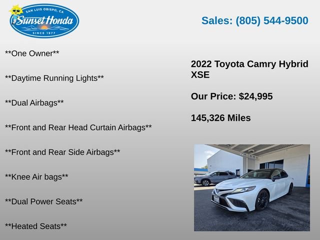 Used 2022 Toyota Camry XSE FWD image 6