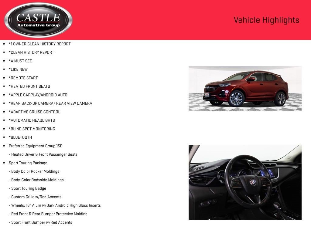 Certified 2023 Buick Encore GX Select w/ Sport Touring Package image 3