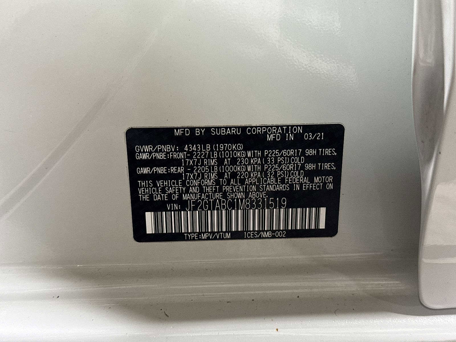 Used 2021 Subaru Crosstrek 2.0i image 14