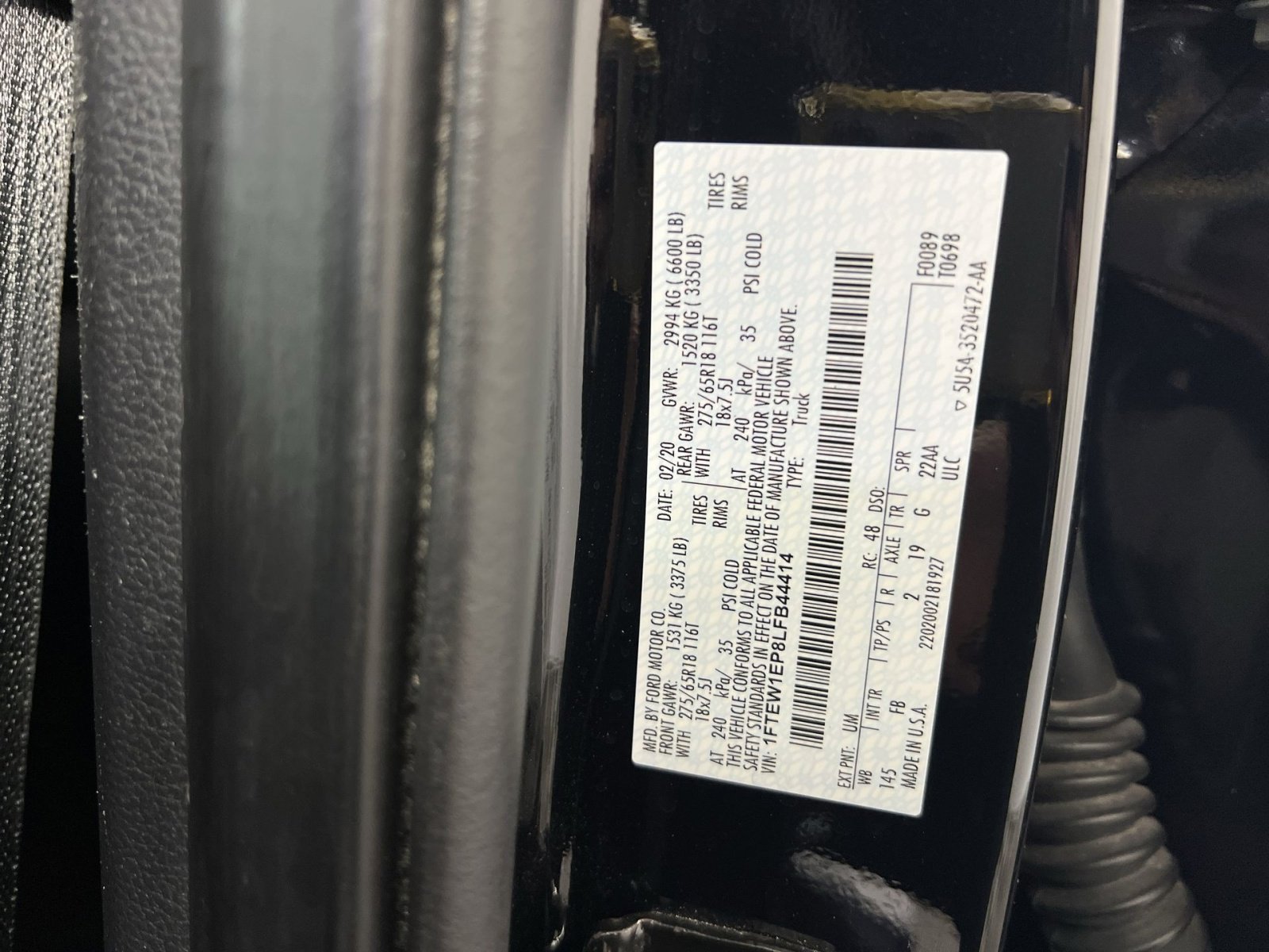 Used 2020 Ford F150 XLT w/ Equipment Group 302A Luxury image 29