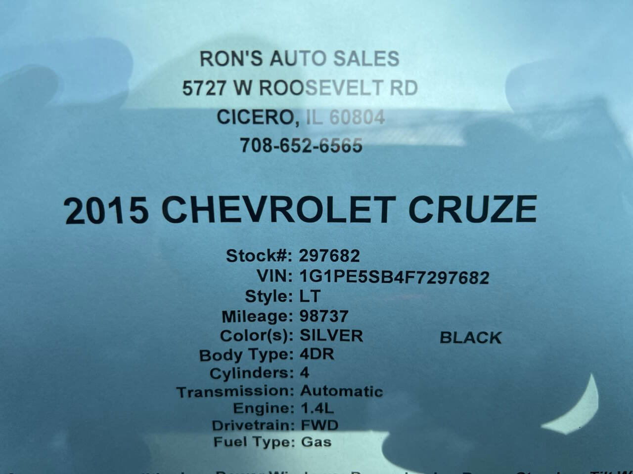 Used 2015 Chevrolet Cruze LT image 6