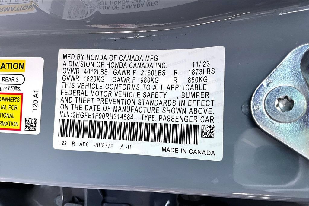 Certified 2024 Honda Civic Touring image 14