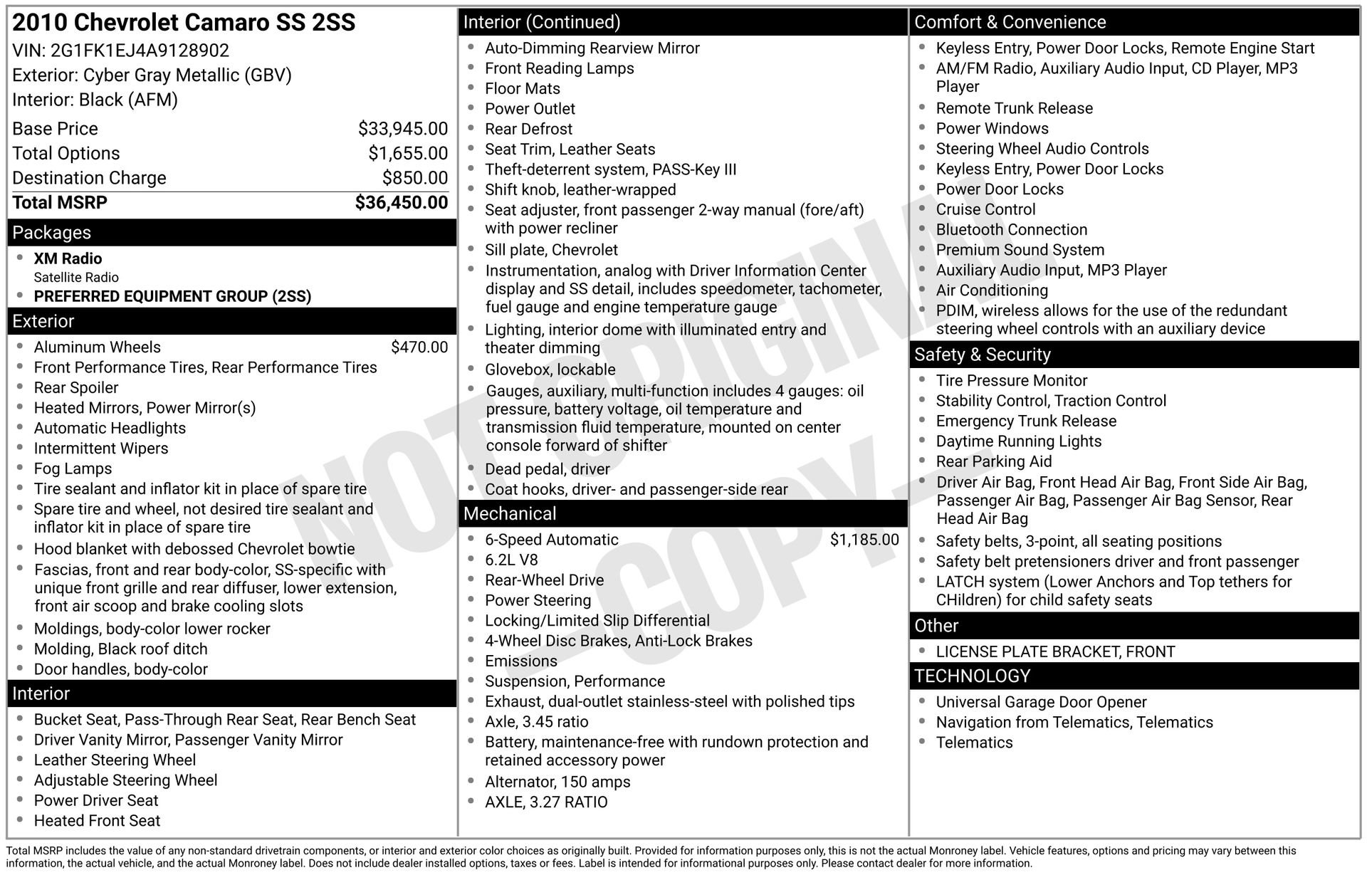 Used 2010 Chevrolet Camaro SS image 25
