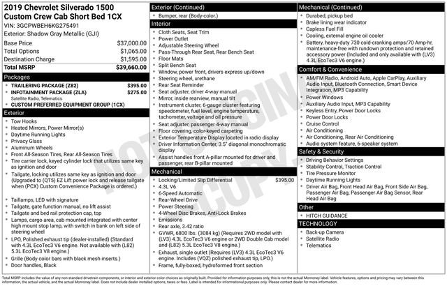 Used 2019 Chevrolet Silverado 1500 Custom w/ Trailering Package image 4