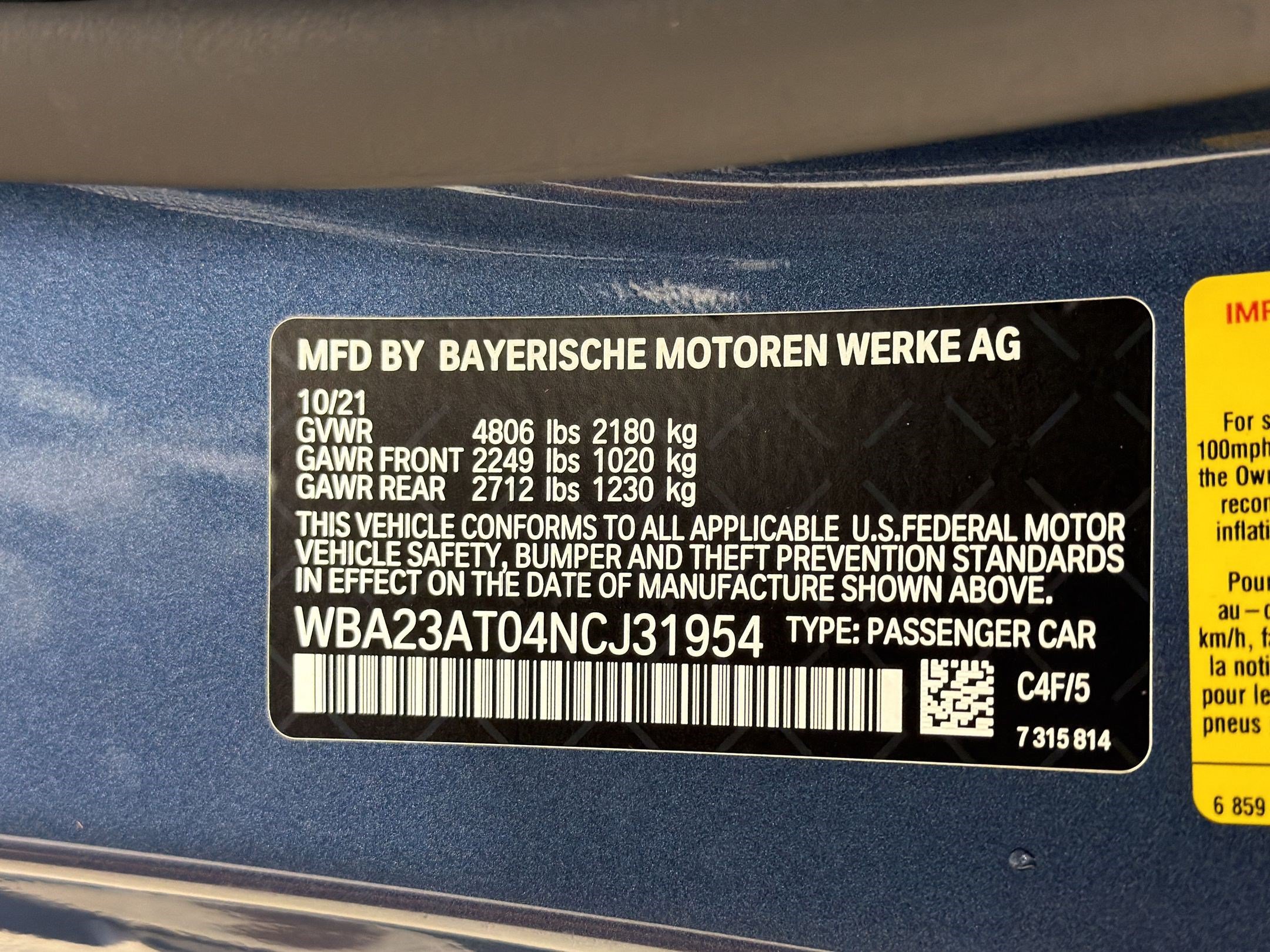 Used 2022 BMW 430i Convertible w/ M Sport Package RWD image 22