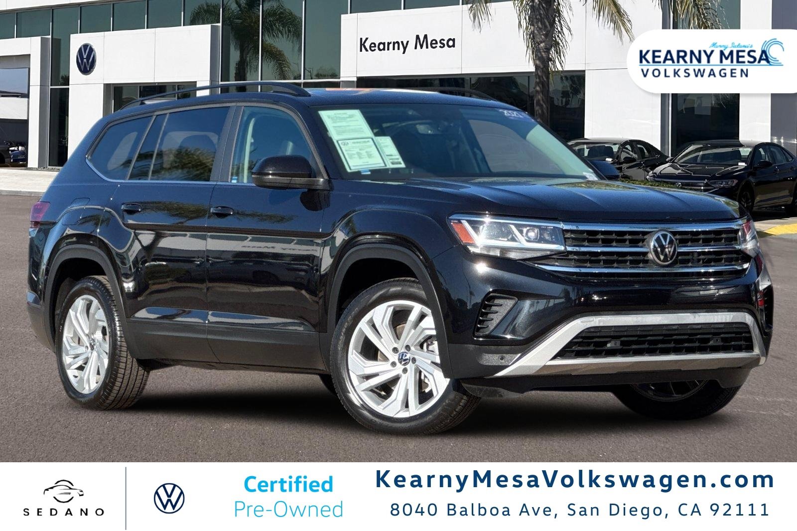 Used 2021 Volkswagen Atlas SE w/ Panoramic Sunroof Package