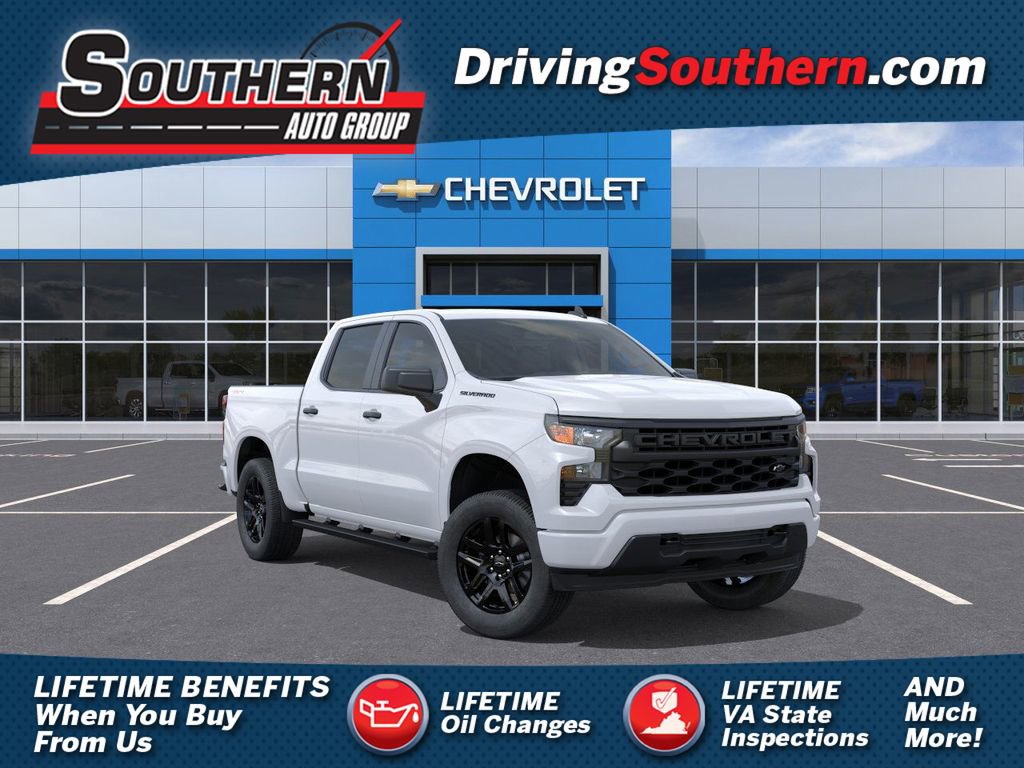 New 2026 Chevrolet Silverado 1500 Custom w/ LPO, Dark Essentials Package AWD/4WD image 1