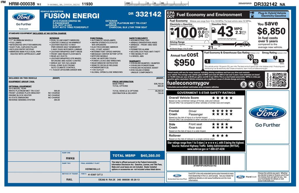 Used 2013 Ford Fusion Energi SE video 2