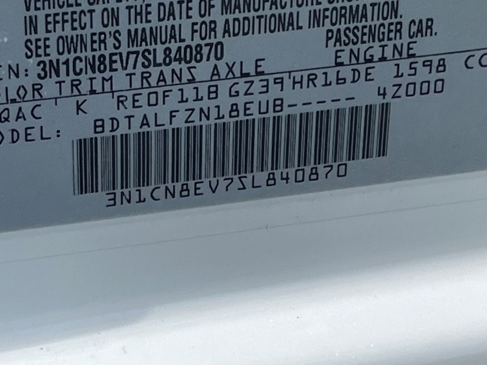 Used 2025 Nissan Versa SV FWD image 29