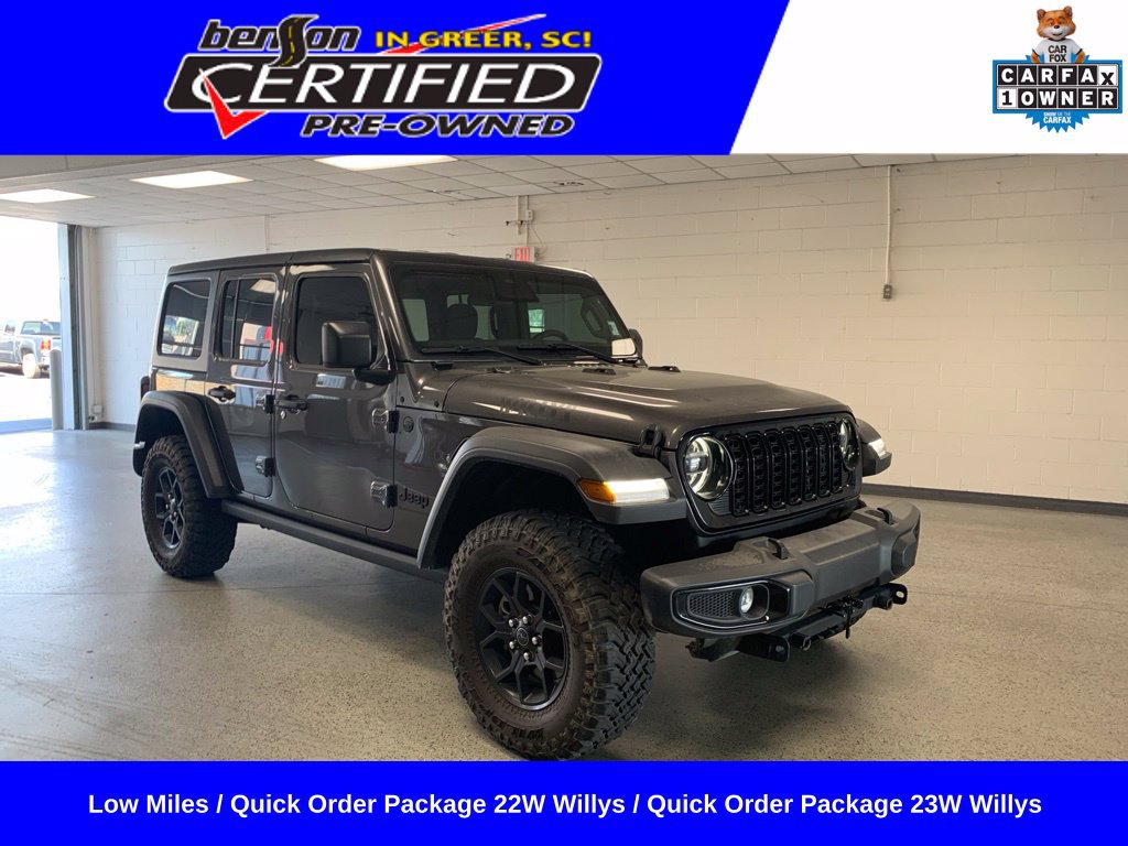 Certified 2025 Jeep Wrangler Unlimited Sport