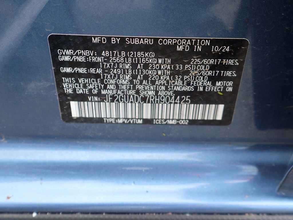 Used 2024 Subaru Crosstrek 2.0i Premium AWD/4WD image 47