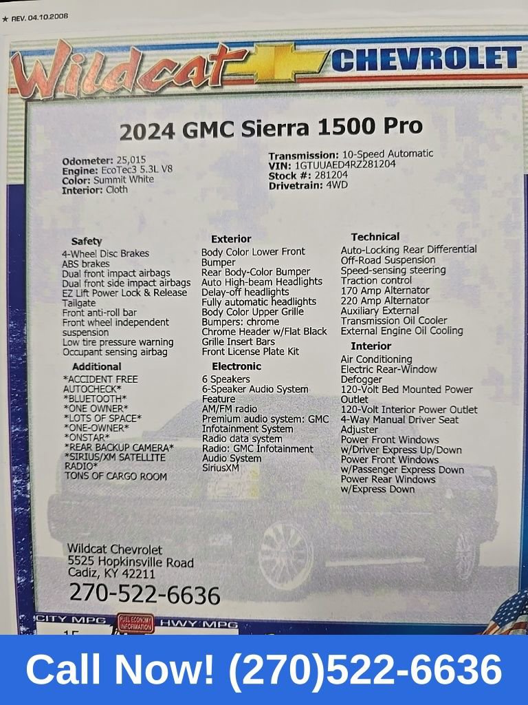 Used 2024 GMC Sierra 1500 Pro w/ Graphite Edition image 29