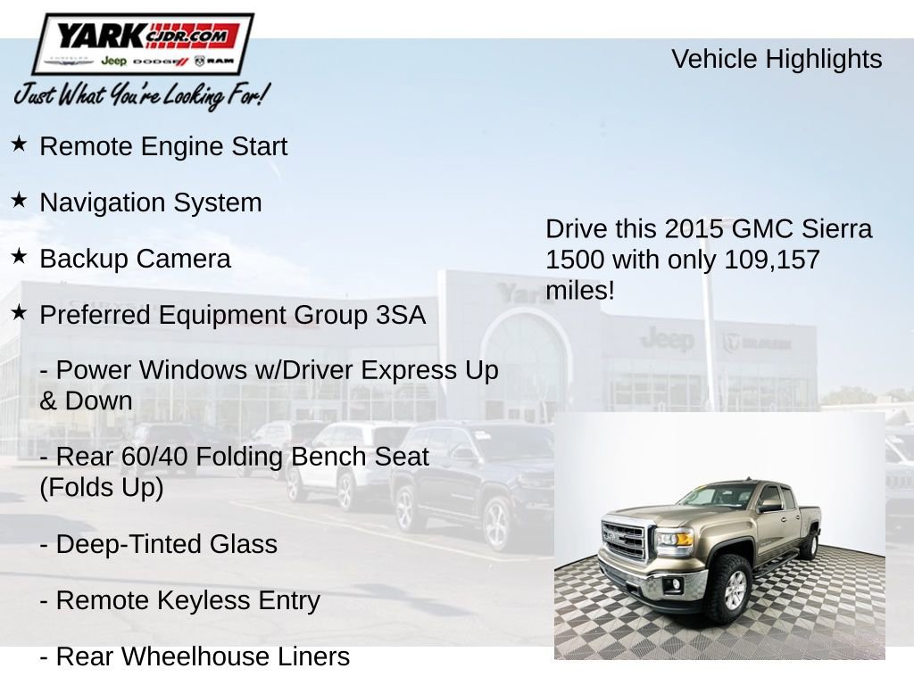 Used 2015 GMC Sierra 1500 SLE w/ SLE Value Package image 7