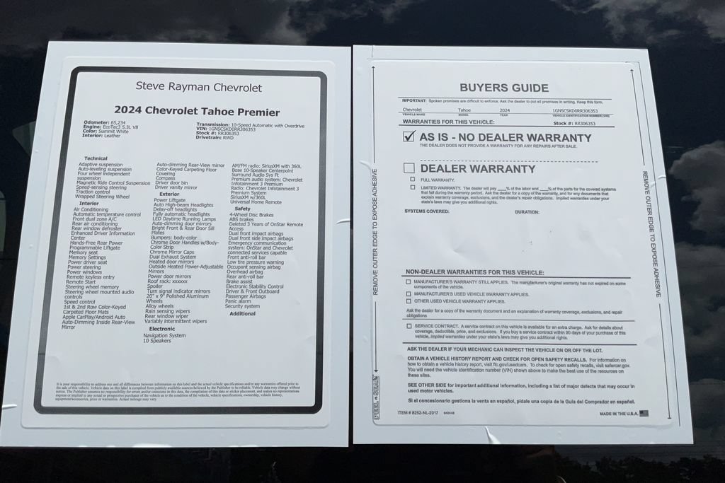 Certified 2024 Chevrolet Tahoe Premier RWD image 26