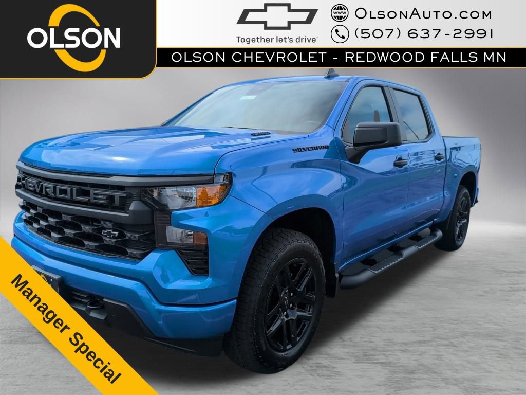 New 2025 Chevrolet Silverado 1500 Custom w/ Turbomax Blackout Package