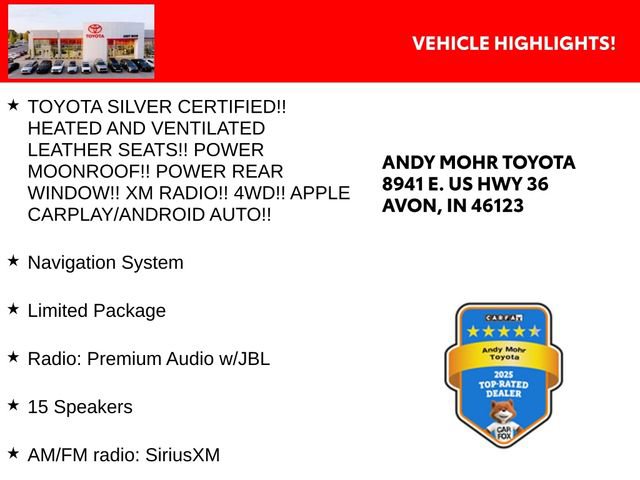 Certified 2022 Toyota 4Runner Limited AWD/4WD image 2