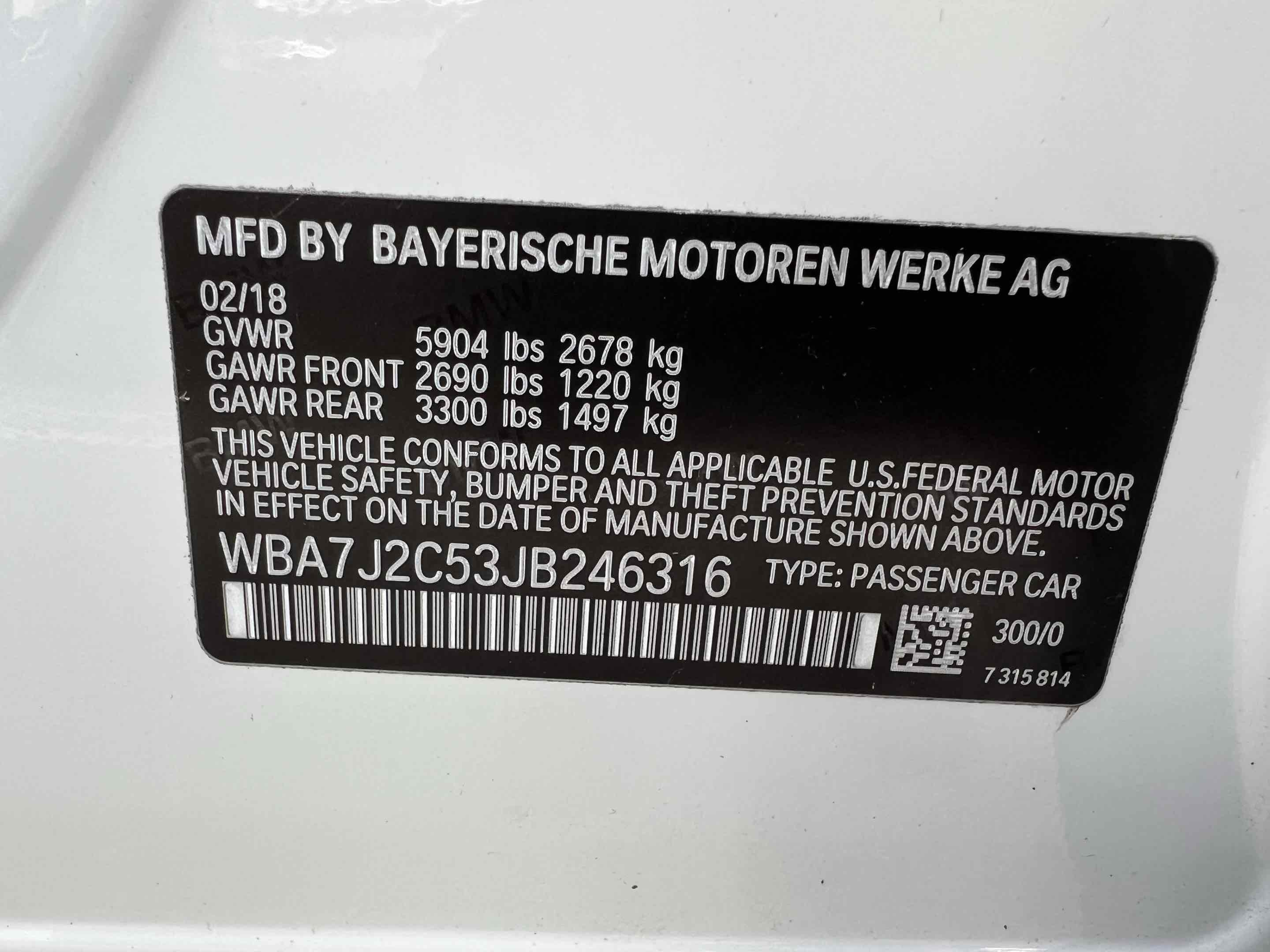 Used 2018 BMW 740e xDrive AWD/4WD image 14