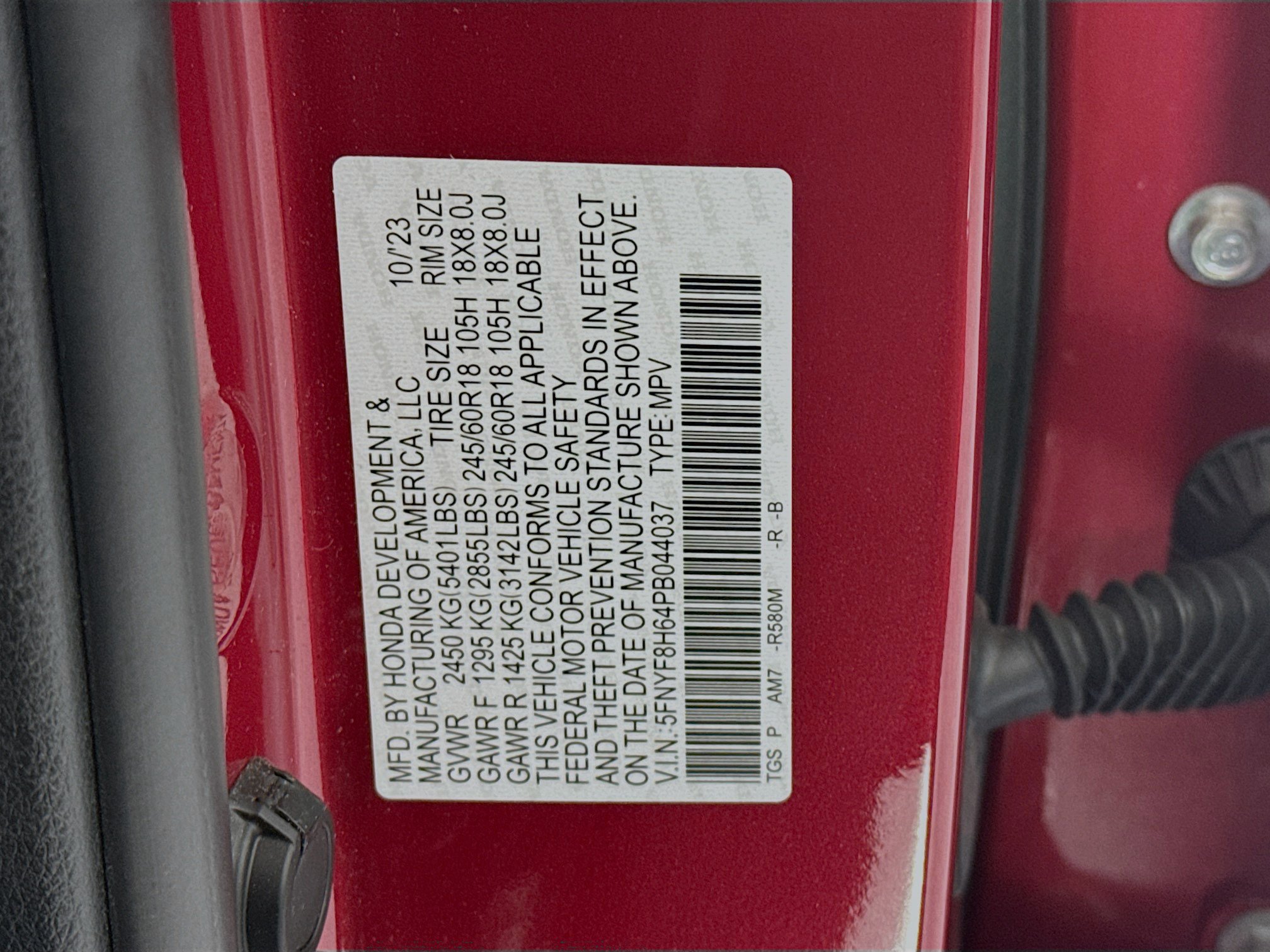 Certified 2023 Honda Passport TrailSport image 33