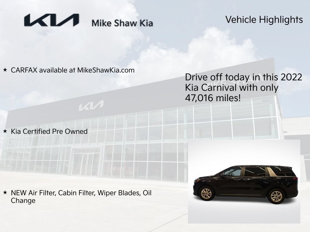 Certified 2022 Kia Carnival LX FWD image 9
