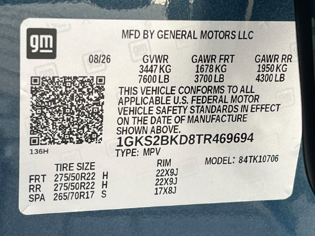 New 2026 GMC Yukon Elevation w/ Elevation Premium Package AWD/4WD image 20