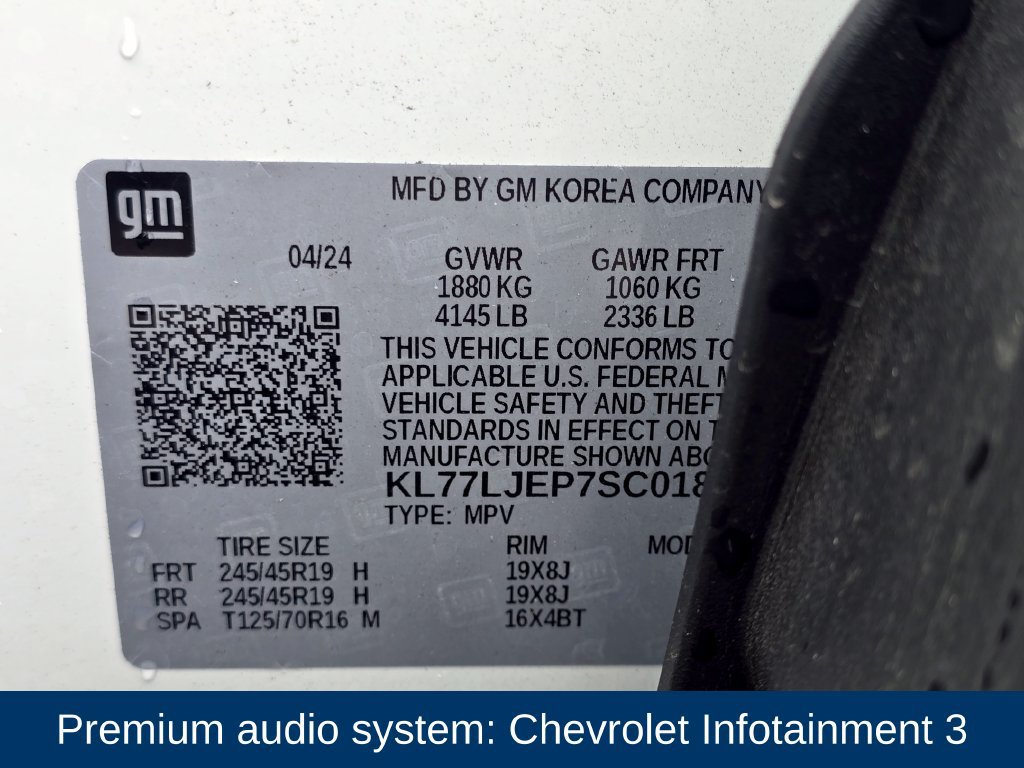 Used 2025 Chevrolet Trax RS w/ Sunroof Package FWD image 9