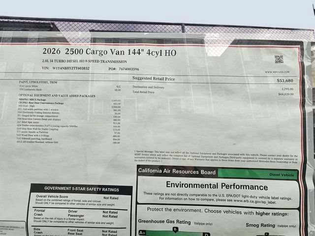 New 2026 Mercedes-Benz Sprinter 2500 image 18