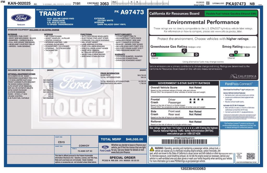 Certified 2023 Ford Transit 250 Medium Roof RWD image 5
