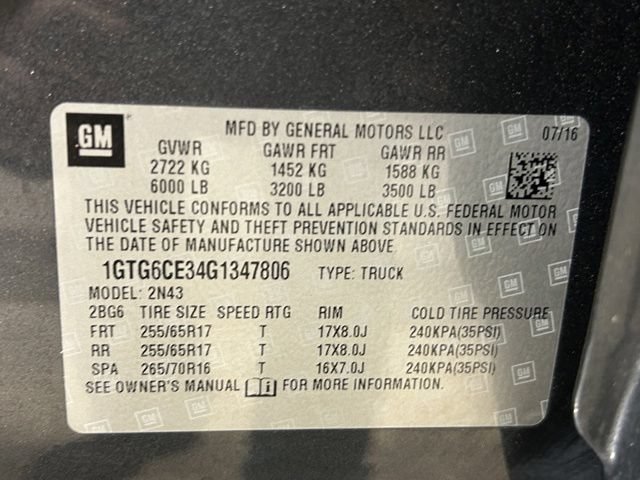 Used 2016 GMC Canyon SLE w/ All Terrain Package AWD/4WD image 32