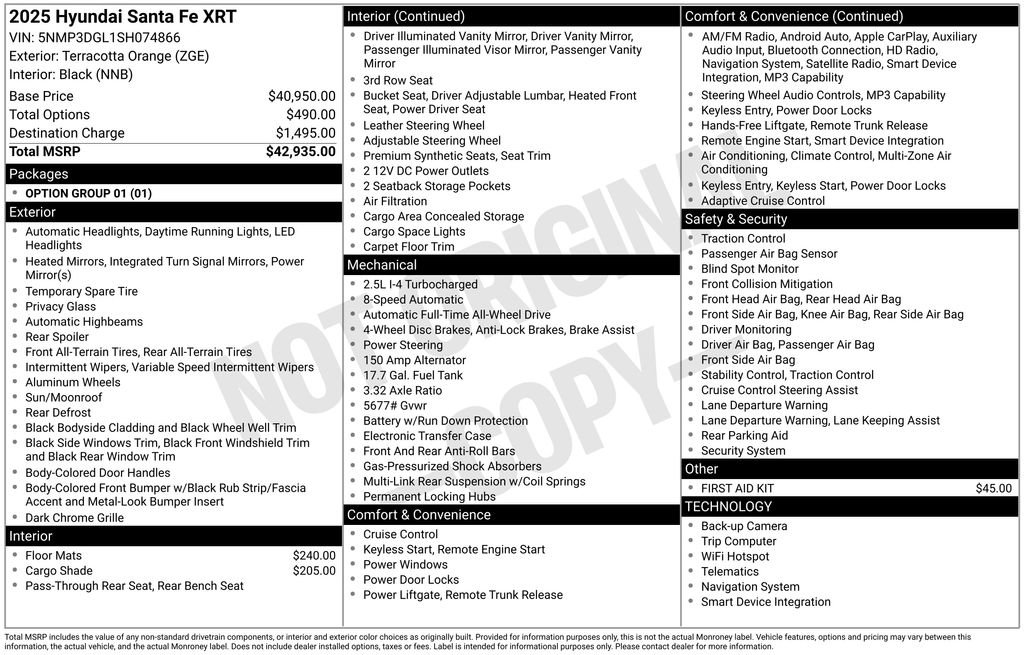 Used 2025 Hyundai Santa Fe XRT image 6