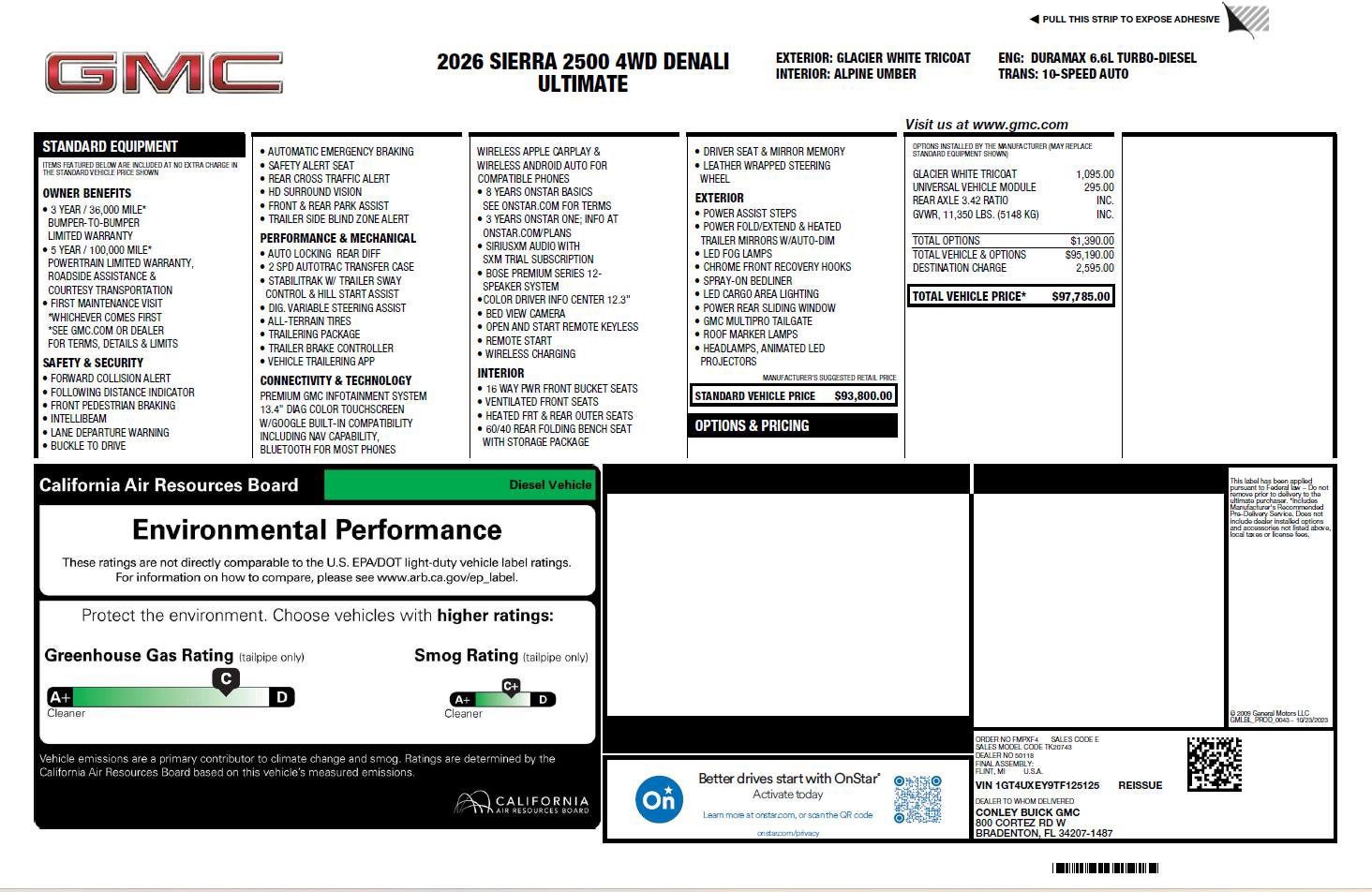 Used 2026 GMC Sierra 2500 Denali Ultimate AWD/4WD image 3