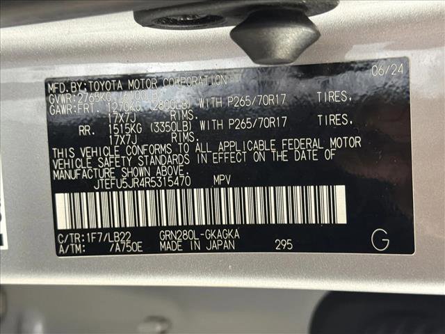 Certified 2024 Toyota 4Runner SR5 Premium w/ Moonroof Package image 28