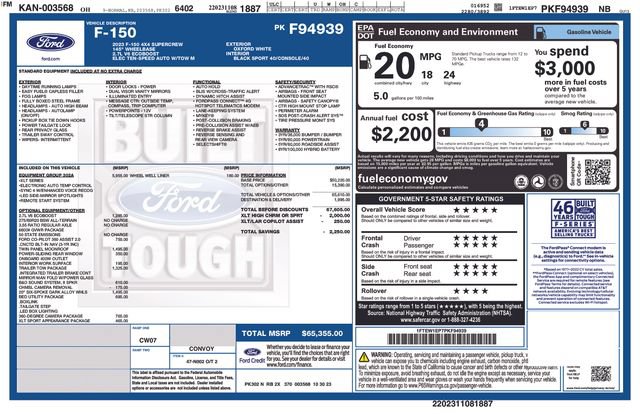 Used 2023 Ford F150 XLT w/ Equipment Group 302A High AWD/4WD image 42