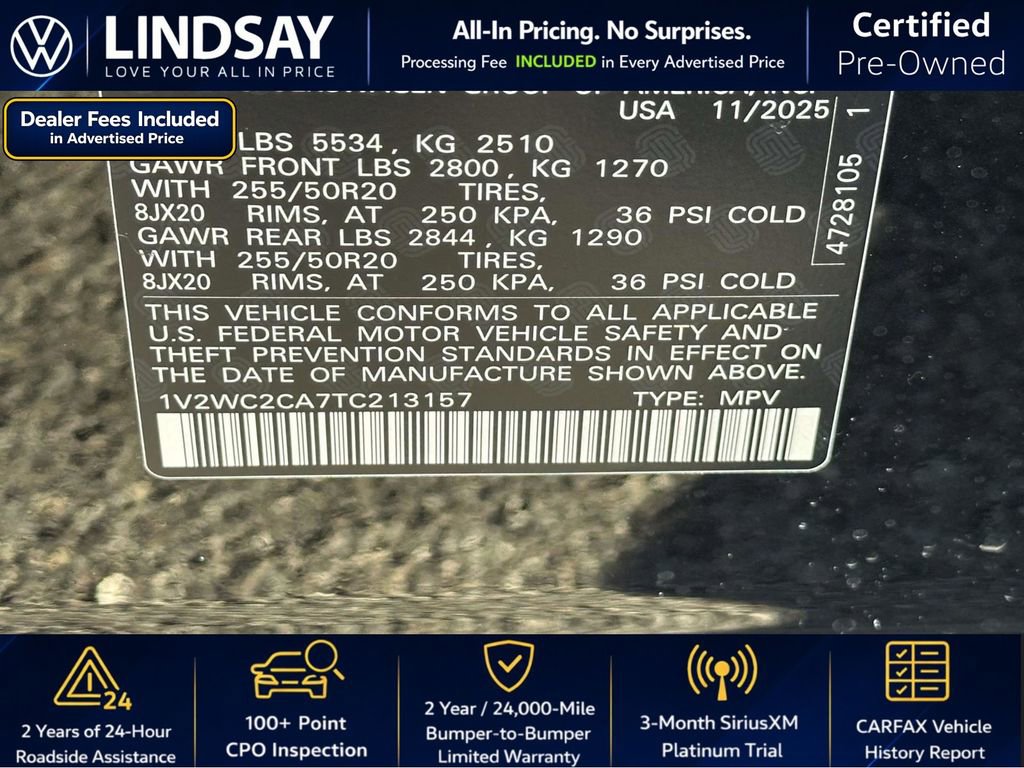 Used 2026 Volkswagen Atlas Cross Sport SE FWD image 22